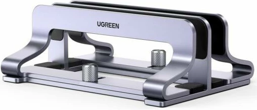 Vertikalni nosilec za prenosnik, za dva prenosnika, aluminij, 17,3 in, siv Ugreen