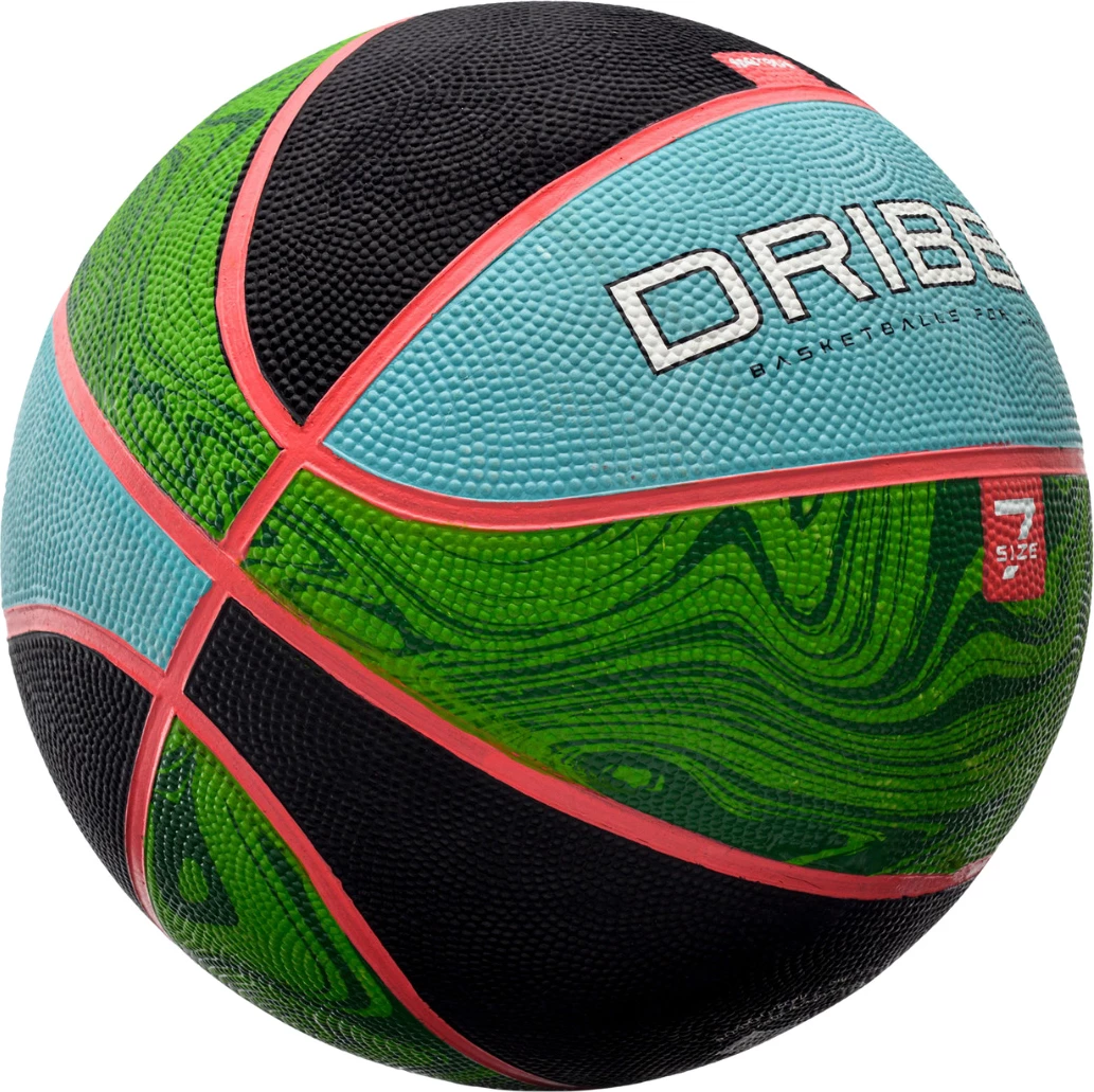 Basketball žoga Meteor za moške, modro-zelena-črna