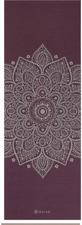 Dyshek za jogo GAIAM MIDNIGHT PLUM SUNDIAL FLOWER, za moške in ženske, vijoličen