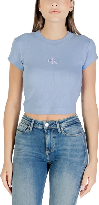 Majica, svetlo modra, Calvin Klein Jeans, ženska
