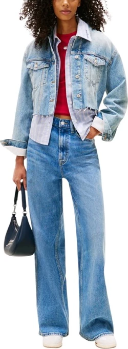 Svetlo modra jakna Tommy Hilfiger Jeans, ženska