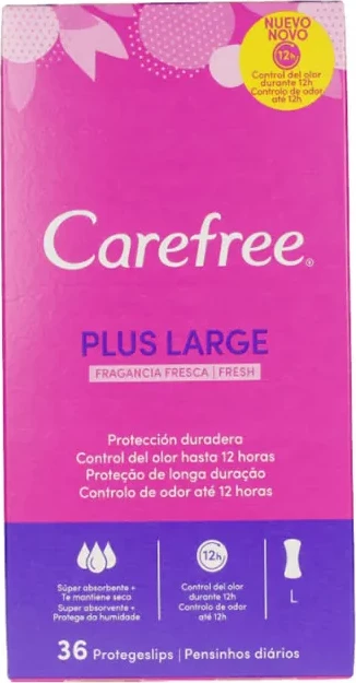 Dnevni vložki za ženske Carefree Maxi Fresh, 36 kosov