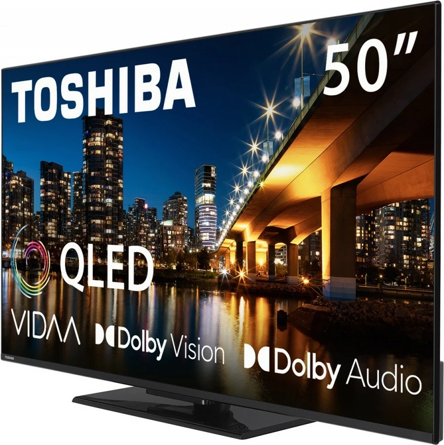 QLED televizor Toshiba 50QV3463DG, 50-palčni, Ultra HD/4K, pameten, črn