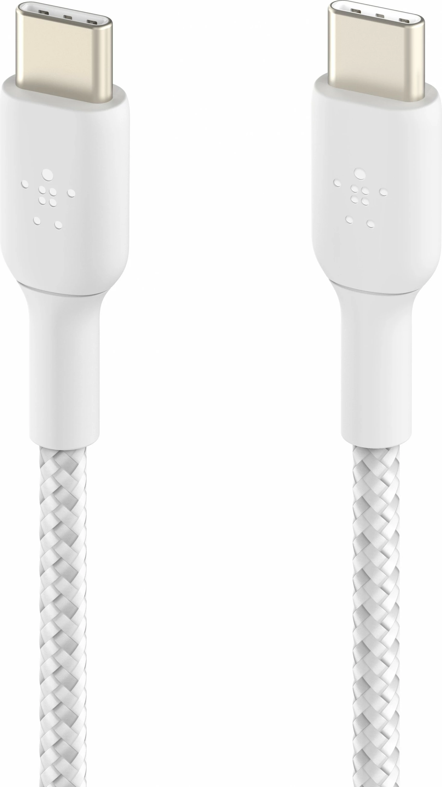 USB-C kabel Belkin CAB004BT1MWH2PK, 1 m, bel (paket 2)