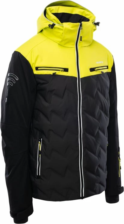 Smučarska jakna za moške Iguana, črno-rumena