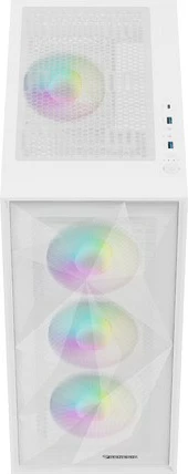Računalniško ohišje Natec Genesis Diaxid 605 ARGB, Midi Tower, belo