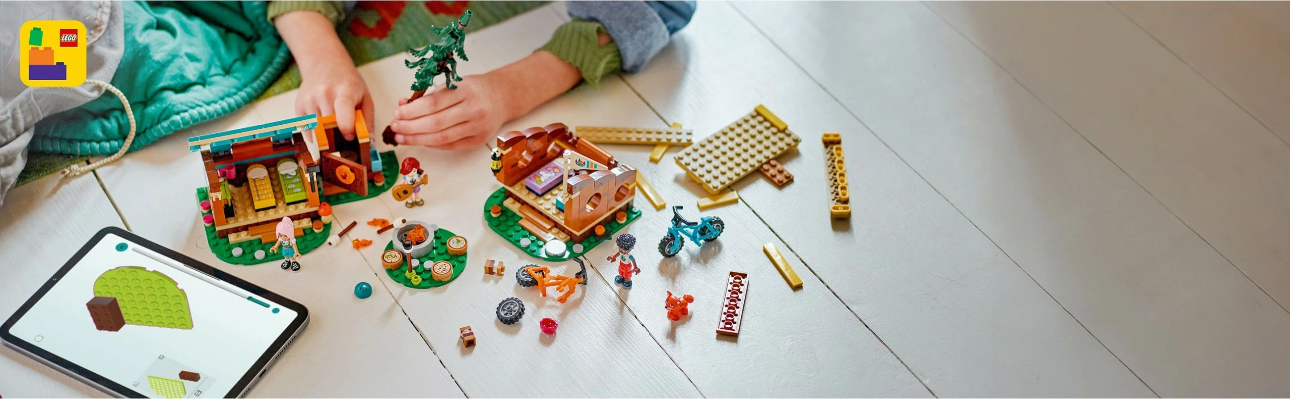 Kamp avantura, majhni šotori, figurice in kolesa — LEGO Friends 42624