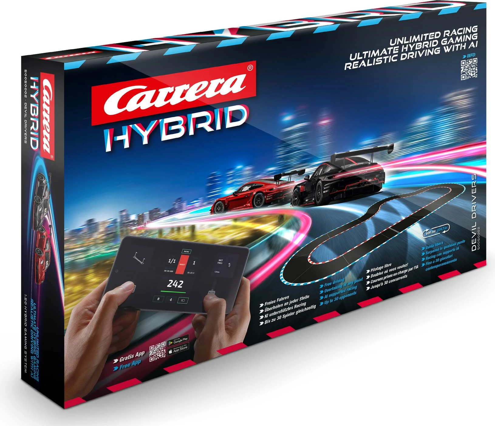 Set dirkališč Carrera 50050002, 12 let, črna, modra, rumena