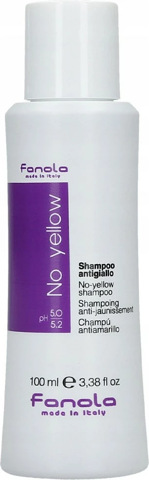 Šampon za ženske, hladilen in proti rumenkastemu tonu, Fanola No Yellow Shampoo, 100ml