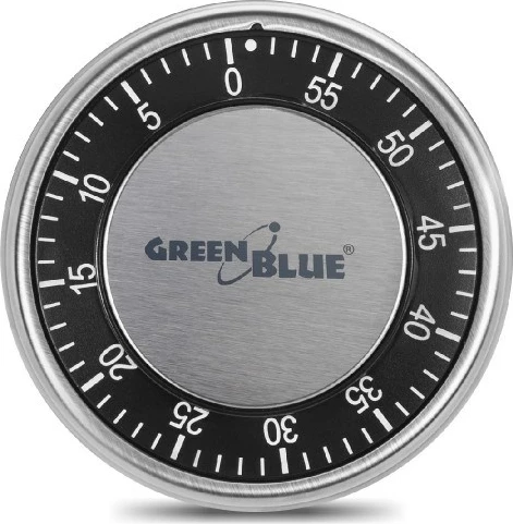Mehanski timer GreenBlue 51348, srebrn