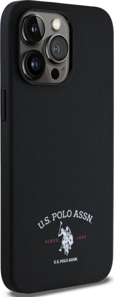 Zaščitni ovitek za iPhone 15 Pro Max 6,7", U.S. Polo Assn. USHCP15XPARK, črn