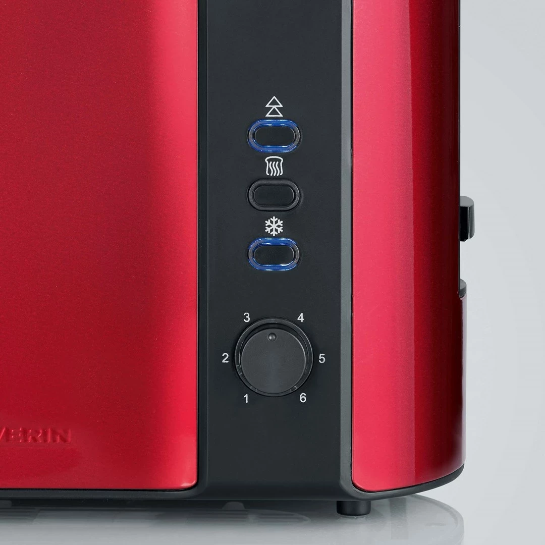 Tostier, SEVERIN AT 2217, 2 rezini, 800 W, inox, rdeč Tostier, SEVERIN AT 2217, 2 rezini, 800 W, inox, rdeč