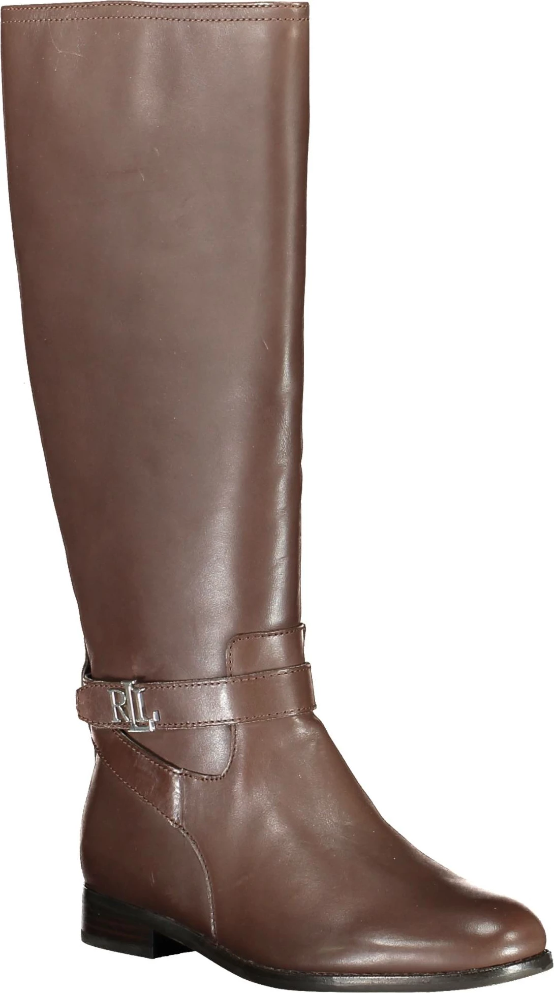 Dolge škornje Ralph Lauren Brittaney za ženske, rjava