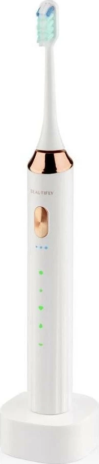 Sončna zobna ščetka Beautifly White Smile, 5 načinov čiščenja, IPX7, bela