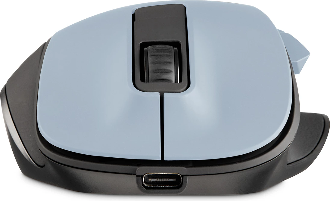 Brezžični miš z vnovično polnilno baterijo Hama MW-500 V2, svetlo modra