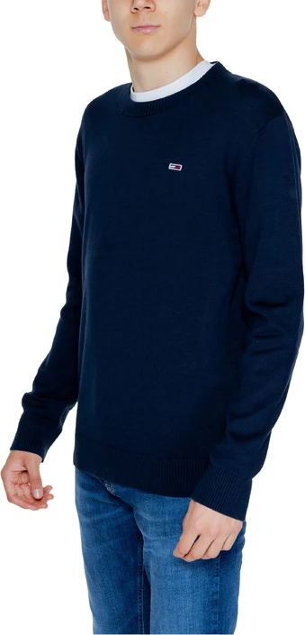 Pletenina za moške Tommy Hilfiger Jeans, modra