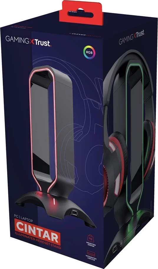 Držalo za slušalke, Trust GXT 265 Cintar, črno