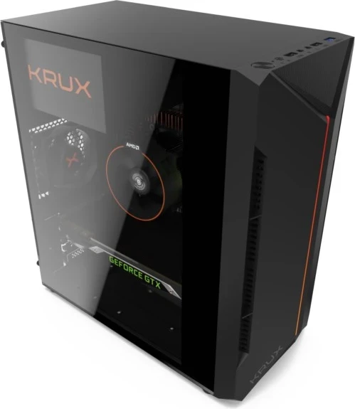 Mala ohišje za računalnik Krux Astro, črno