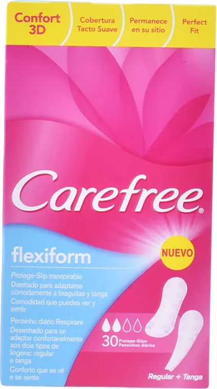 Dnevni vložki Carefree Flexiform, unisex, 30 kos