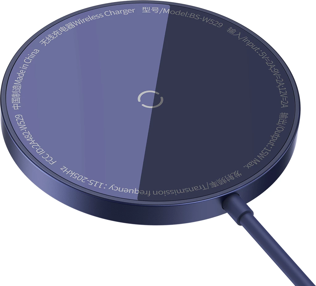 Brezžični polnilec, Baseus Simple Mini3, MagSafe, Qi, 15W, vijoličen