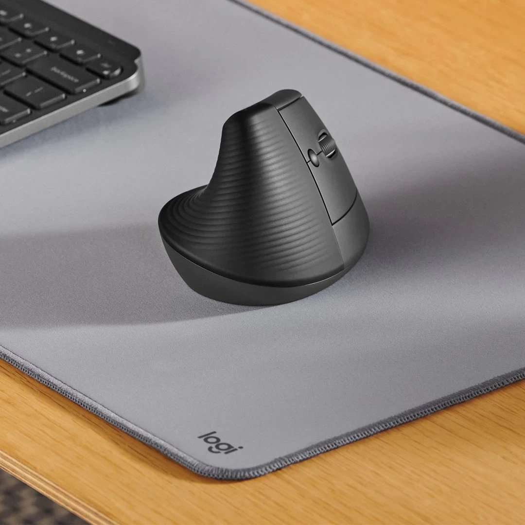 Ergonomski miš za desno roko Logitech Lift, grafit