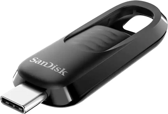 USB ključek z vtičem Type-C Sandisk Ultra Slider, črn USB ključek z vtičem Type-C Sandisk Ultra Slider, črn