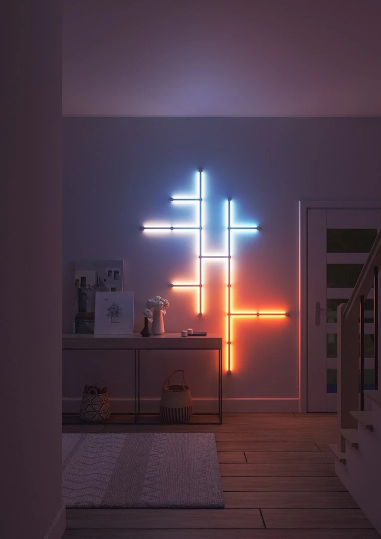 Set razširitve Nanoleaf Lines, 3 kosi, bel