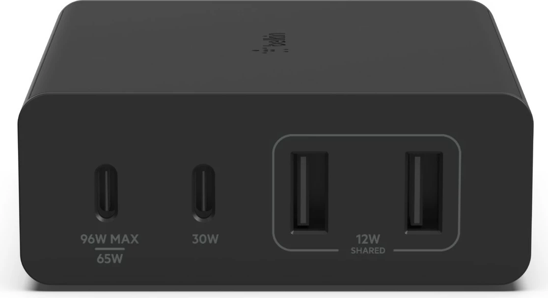 Hitri polnilec Belkin WCH010vfBK, 108 W, 2 x USB-C, iPhone/Galaxy, črn