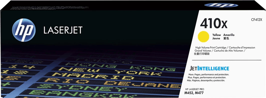 Toner kartuša, rumena, HP 410X (CF412X) XL, 5000 strani za Color LaserJet Pro M452/M477