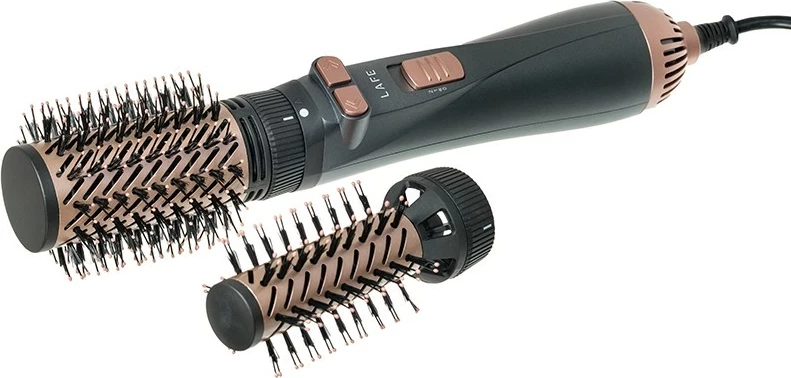 Stilist in sušilec las Lafe Sleek & Shine Styler, 1200 W, ionizacija, 2 nastavka, črno/medeno