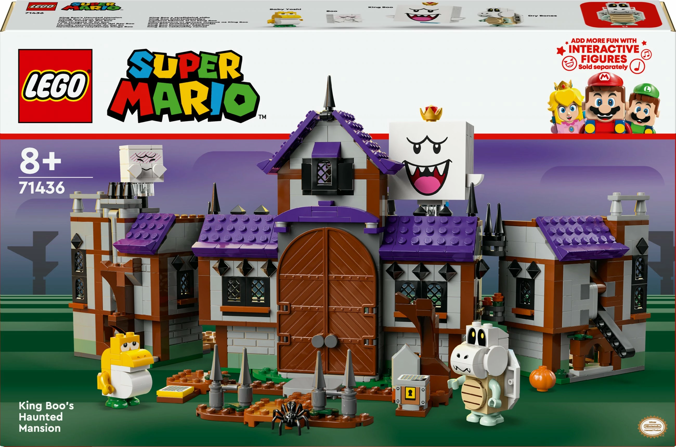 Set gradnje Super Mario King Boo's Haunted Mansion LEGO 71436, večbarven