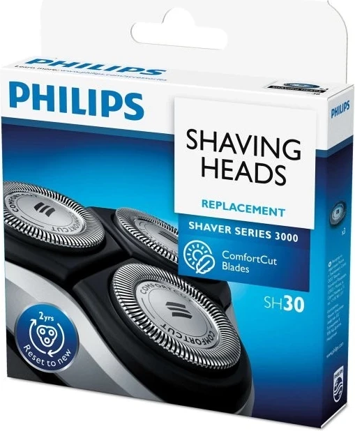 Krogelne glave za britje, 3 kosi, srebrne - Philips SH30/50 Krogelne glave za britje, 3 kosi, srebrne - Philips SH30/50