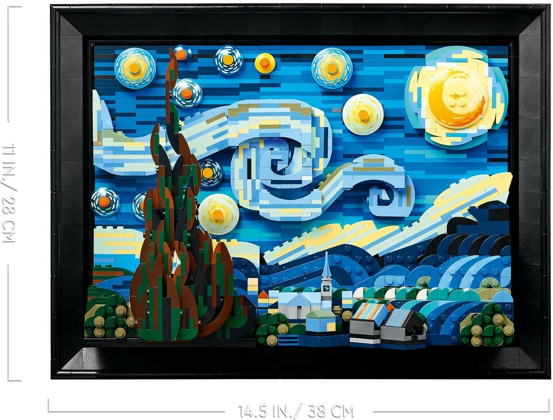 Model tridimenzional „Starry Night“ LEGO Ideas 21333, 2316 delov, za odrasle