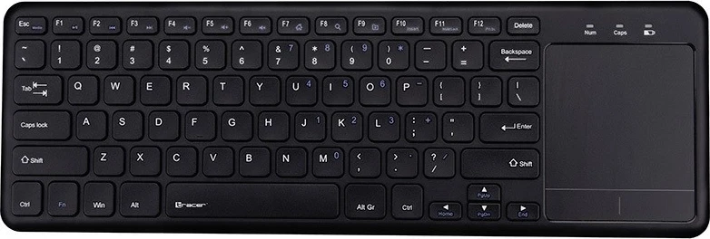 Brezžična tastatura za televizor Tracer Smart RF 2,4 GHz, črna