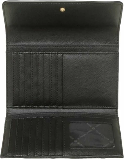 Eleganten ženski denarnica Jet Set Travel LG Trifold, Michael Kors, črna