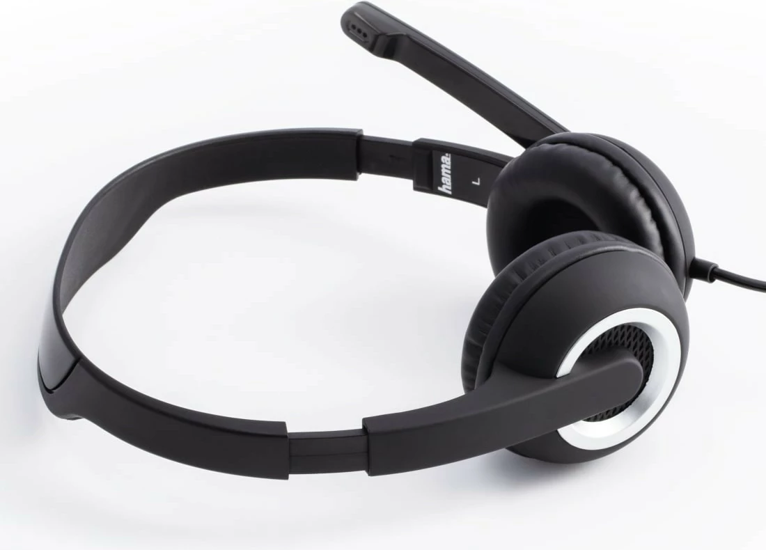 Stereo slušalke Hama HS-P150 z mikrofonom, 3,5 mm, črne