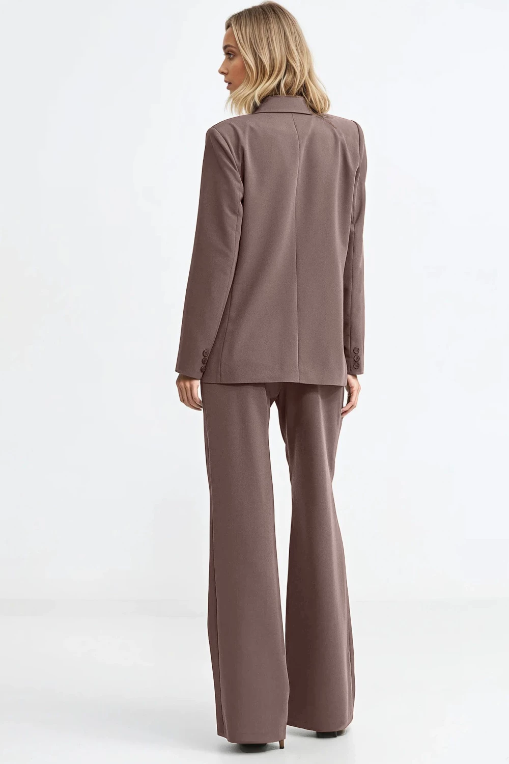 Oversized ženski blazer Nife 217570, rjav