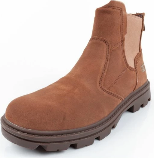 Vrhunske usnjene škornje Caterpillar Practitioner, rjave, moški