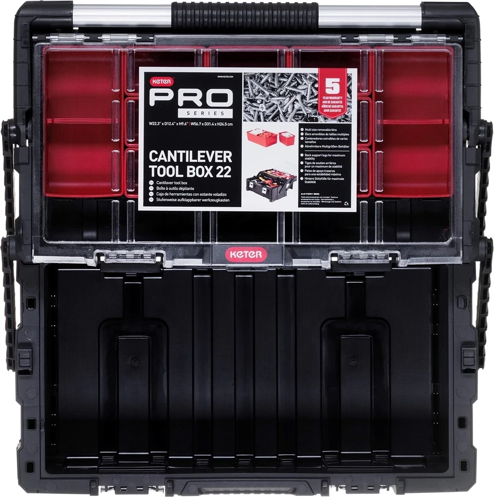 Organizator orodja 22", Keter, črn
