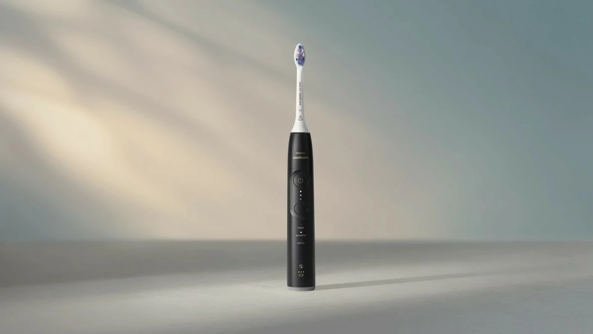 Električna zobna ščetka Sonicare HX7411/02, Philips, z aplikacijo, črna Električna zobna ščetka Sonicare HX7411/02, Philips, z aplikacijo, črna