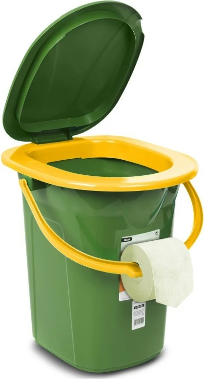 Prenosni straniščni lonec GreenBlue GB320GO, zeleno-oranžen