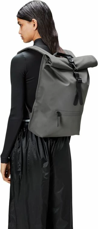 Nahrbtnik Rolltop, Rains, model Rolltop, siva