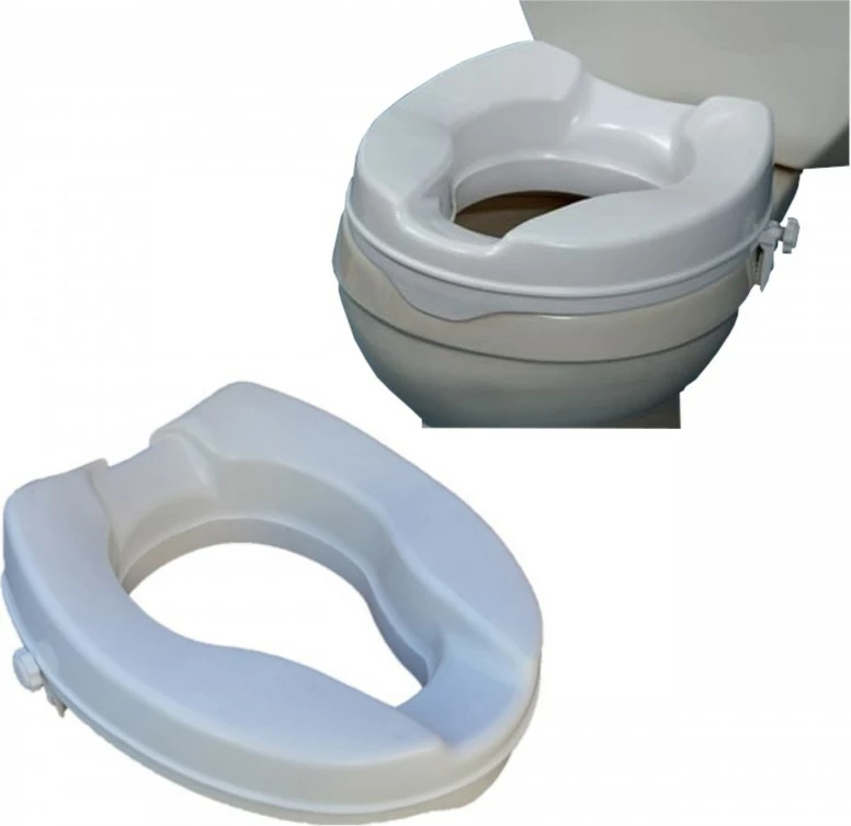 Povečalo sedeža za stranišče Mobilex, belo