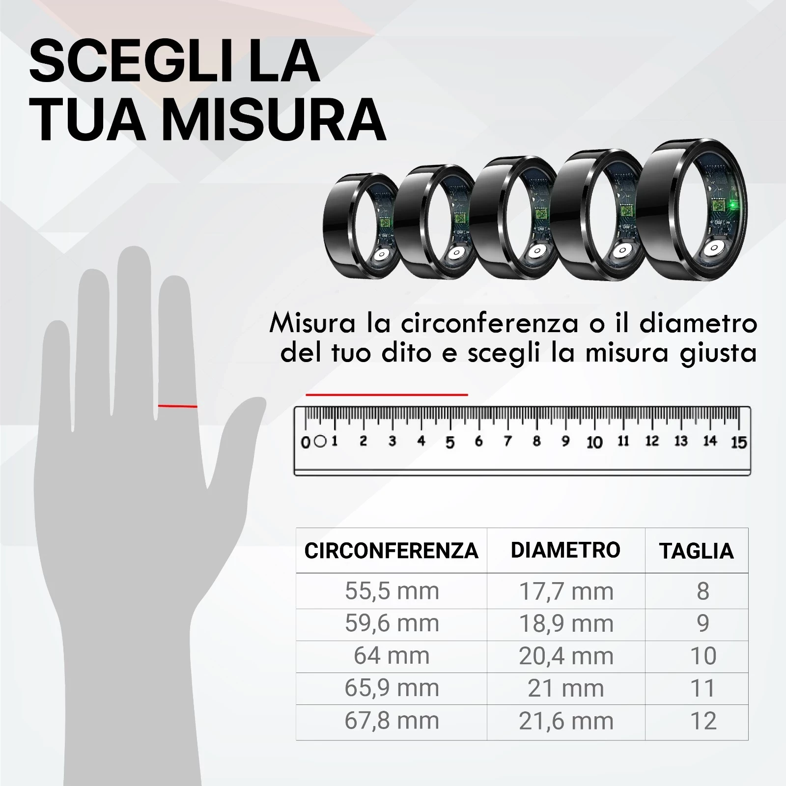 Pametna ura z ohišjem za polnjenje Techmade TM-NEXA-BK10, črna