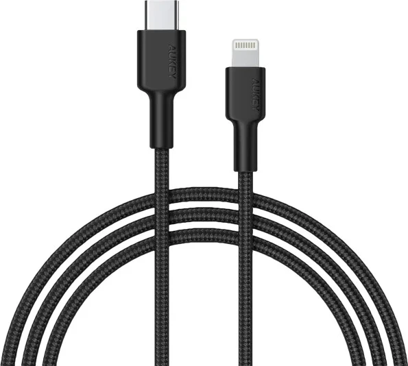 USB kabel AUKEY CB-CL02, 1,2 m, črn