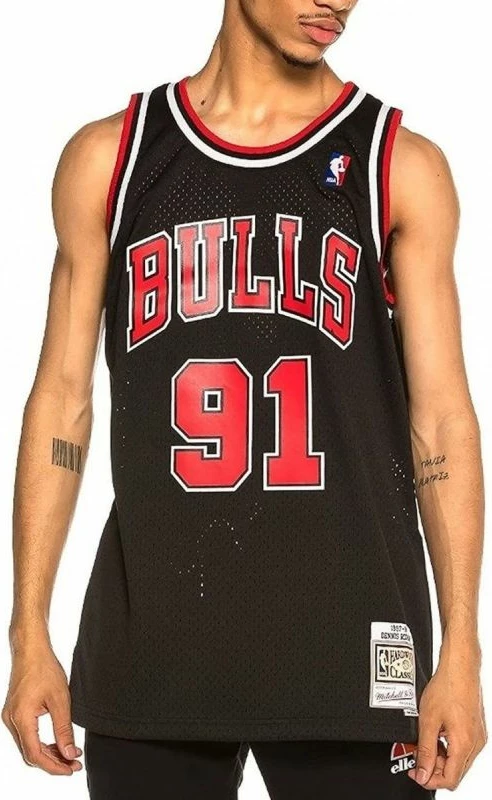 Športna majica Chicago Bulls Mitchell & Ness, moška, črna