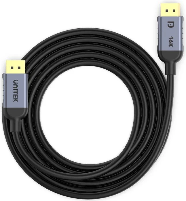 DisplayPort kabel 1 m, siv UNITEK C1626GY01-1M