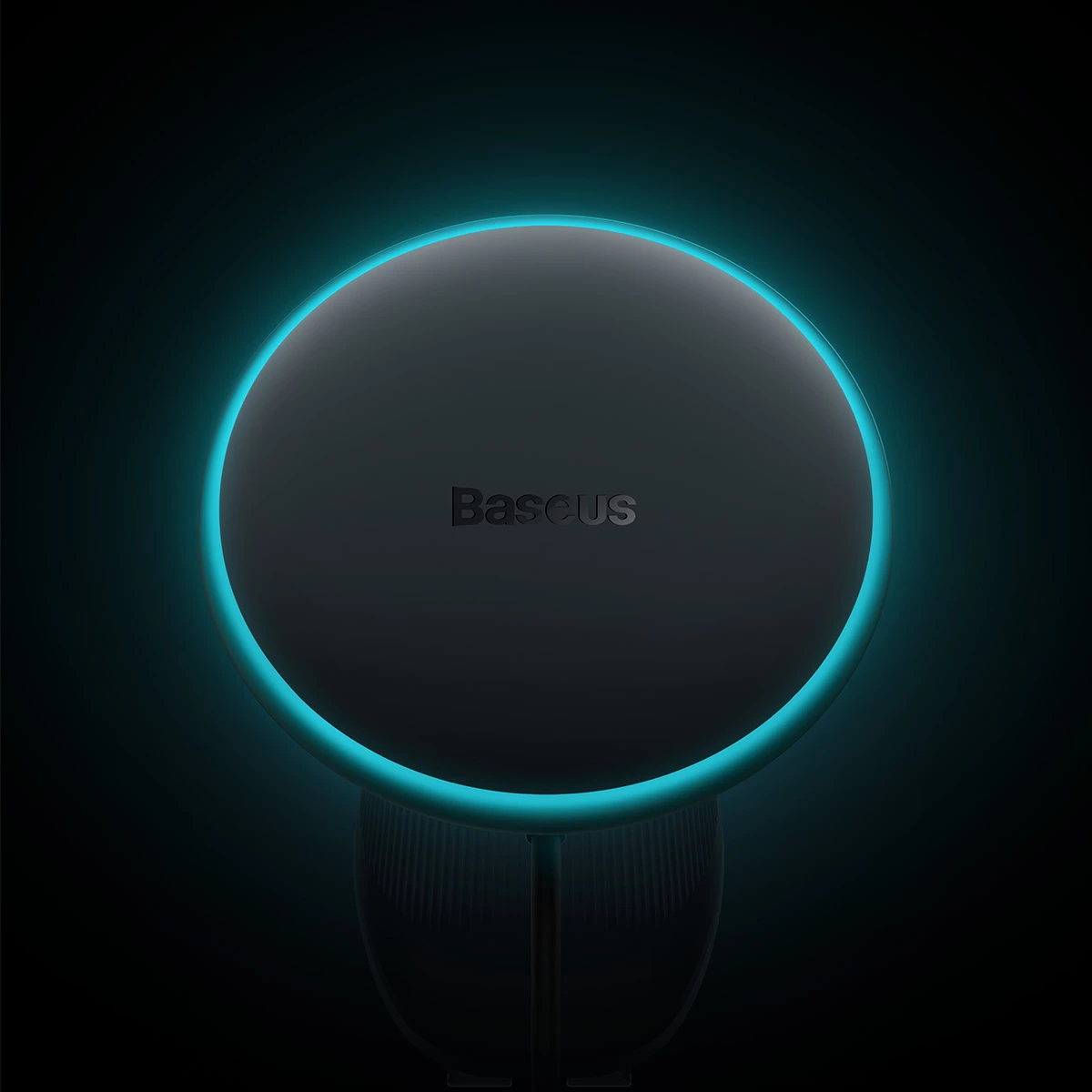 Magnetni nosilec za rešetko zračnika z brezžičnim polnilcem 15W, Baseus CW01, črn