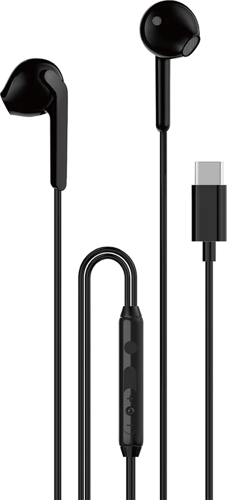 In-ear slušalke z žico, USB-C, 1,2 m, črne, Dudao X3C