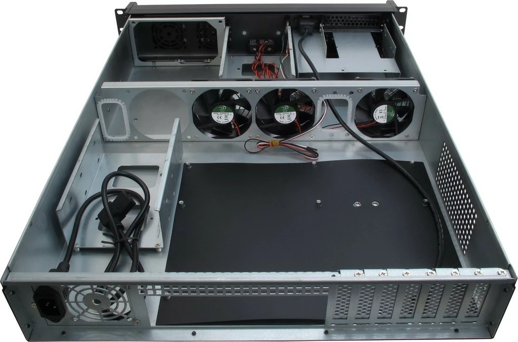 Računalniško ohišje rackmount 2U Inter-Tech 2U-2098-SL, industrijsko, črno
